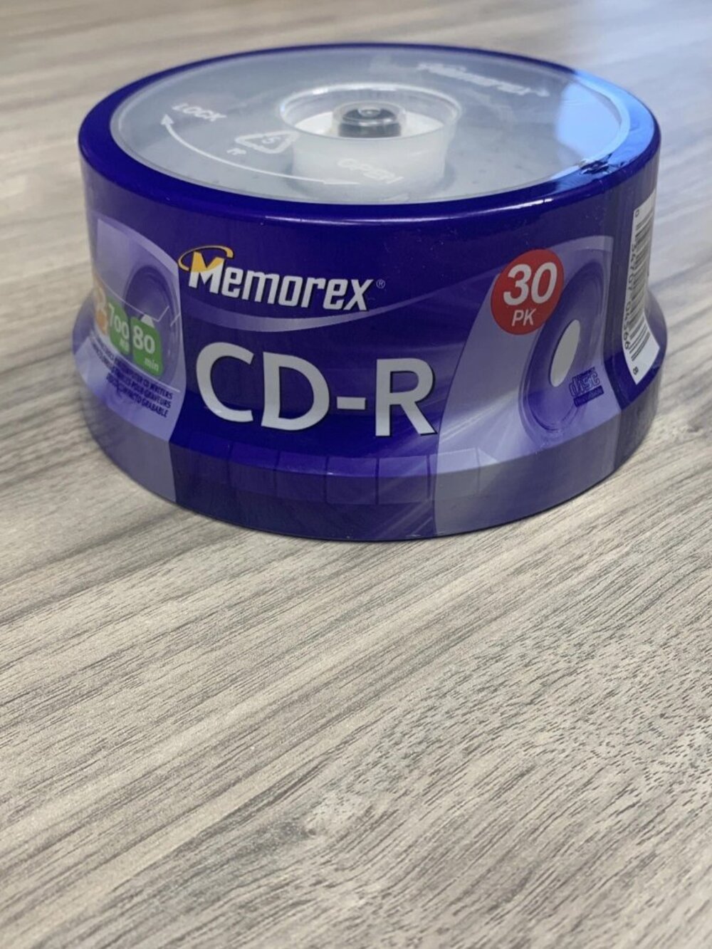 Memorex CD-R 30 Pack Spindle 700MB 80 Min 52X Recordable Blank Discs New Sealed